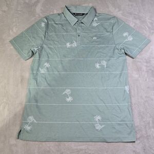 Lot Of 2 Travis Mathew Camo Palm Tree Black Green Sz Lg